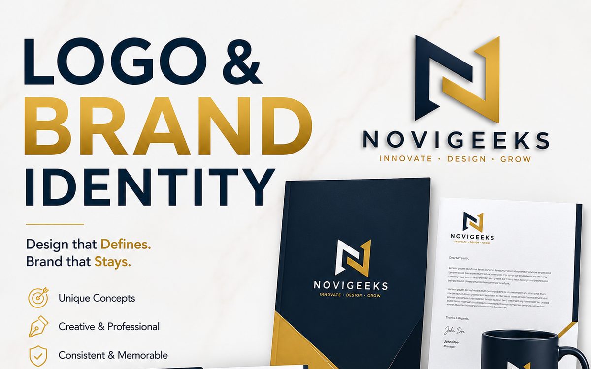 Logo & brand identity service by NOVIGEEKS, a website design company in Karad